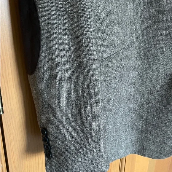 US Polo Men's Gray Blazer with Elbow Patches - Picture 4 of 6